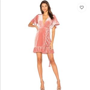MISA pink velvet dress size L
